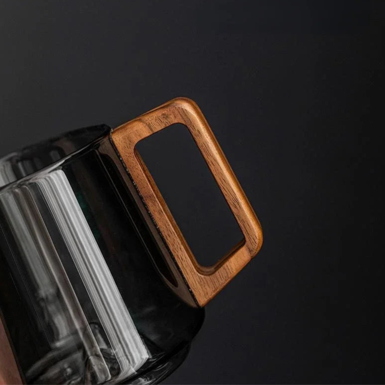 Glass Mug With Mountain Peaks