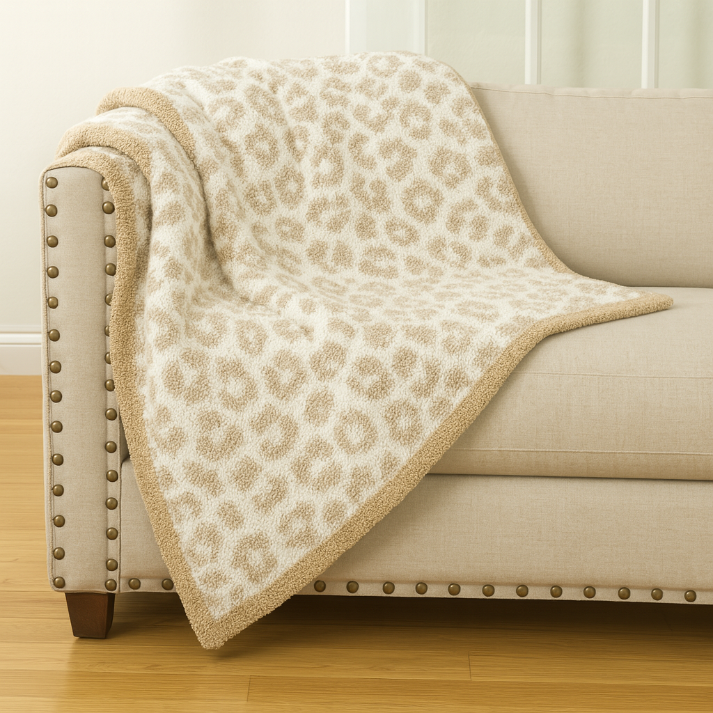 Leopard Ultra Soft Throw Blanket 50x60