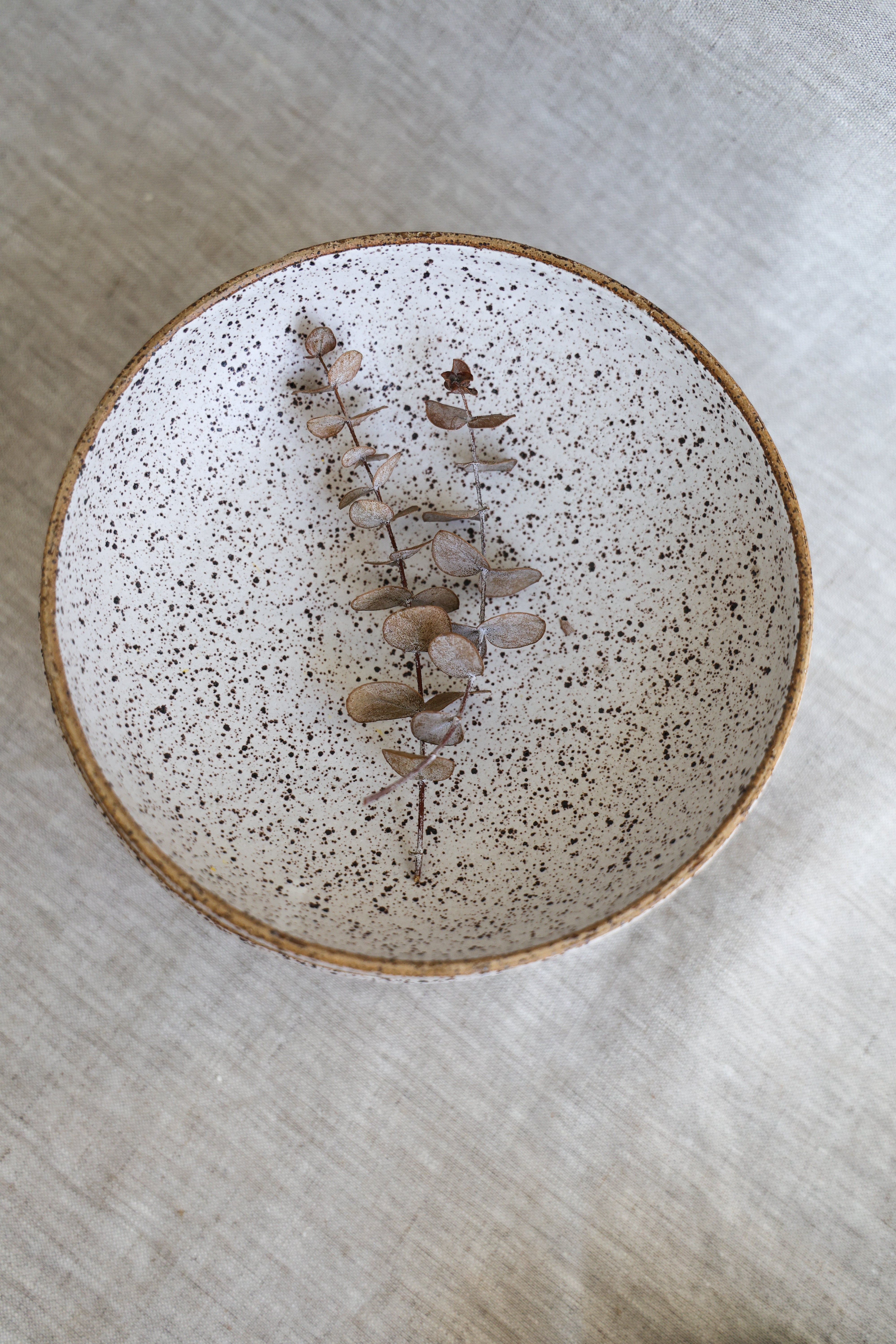 Speckled Matte Handmade Pasta Bowls - Set of 4