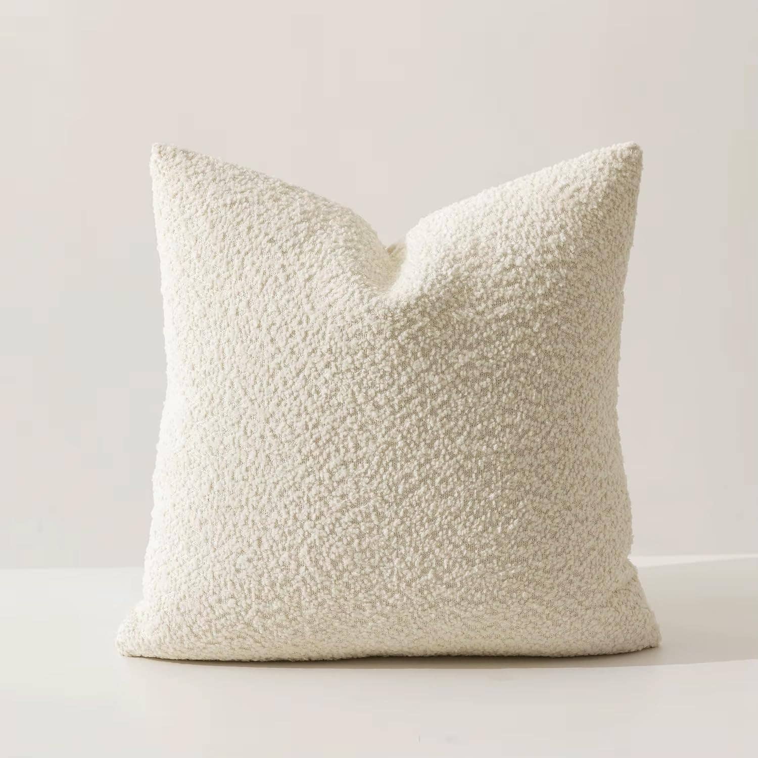 Textured Bouclé Throw Pillow - 18x18
