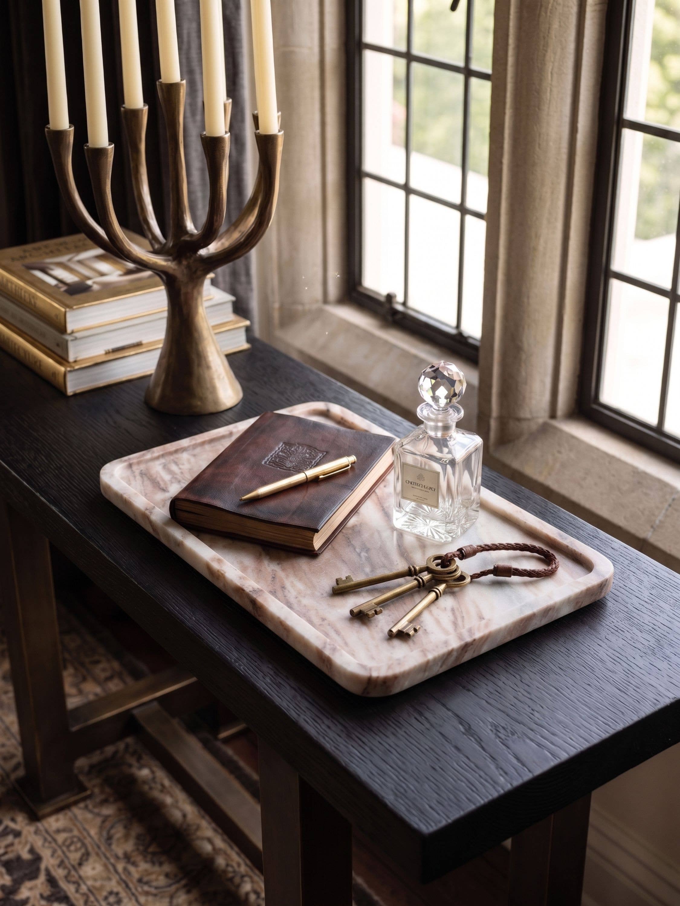 XL Natural Marble Tray