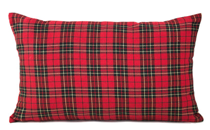 Classic Tartan Plaid Lumbar Decorative Throw Pillow - 12x20