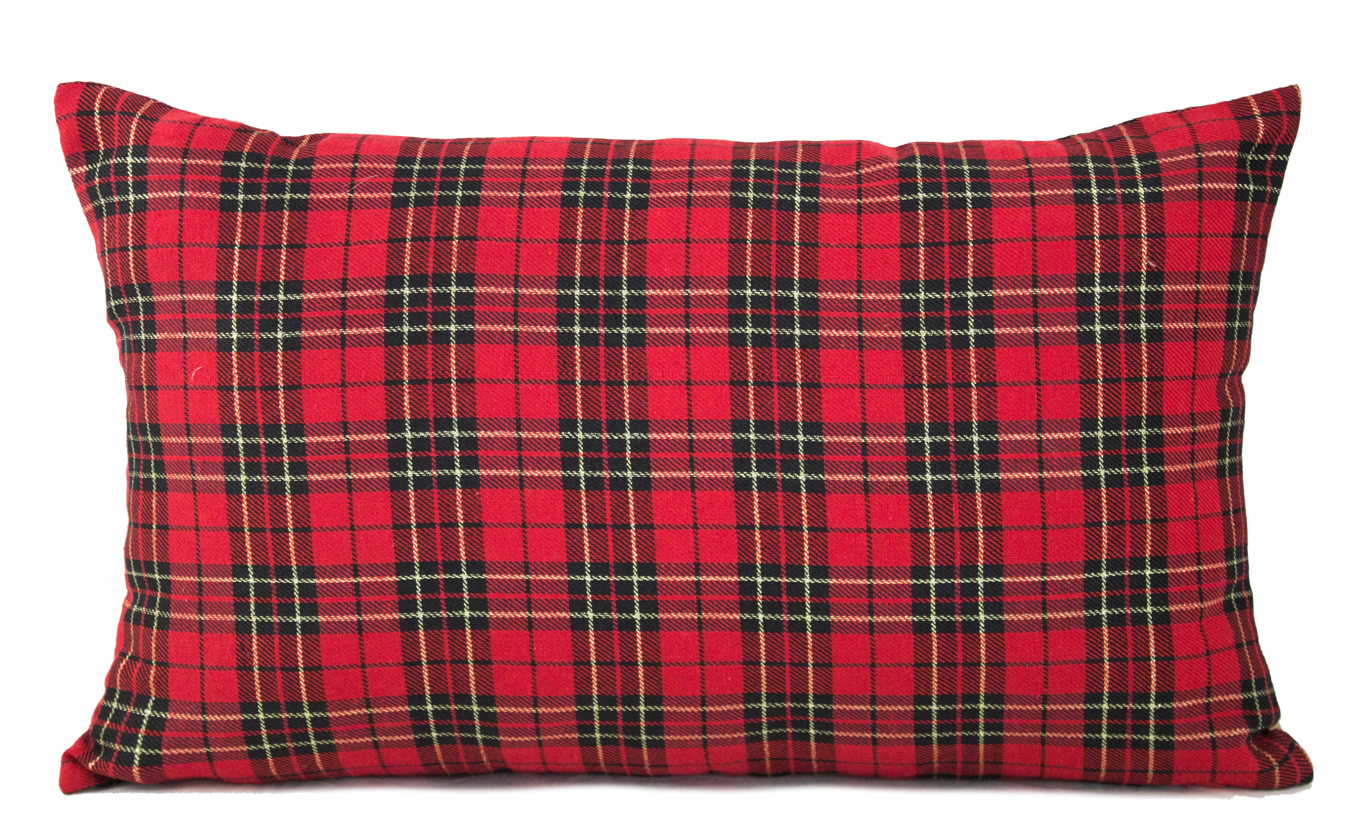 Classic Tartan Plaid Lumbar Decorative Throw Pillow - 12x20