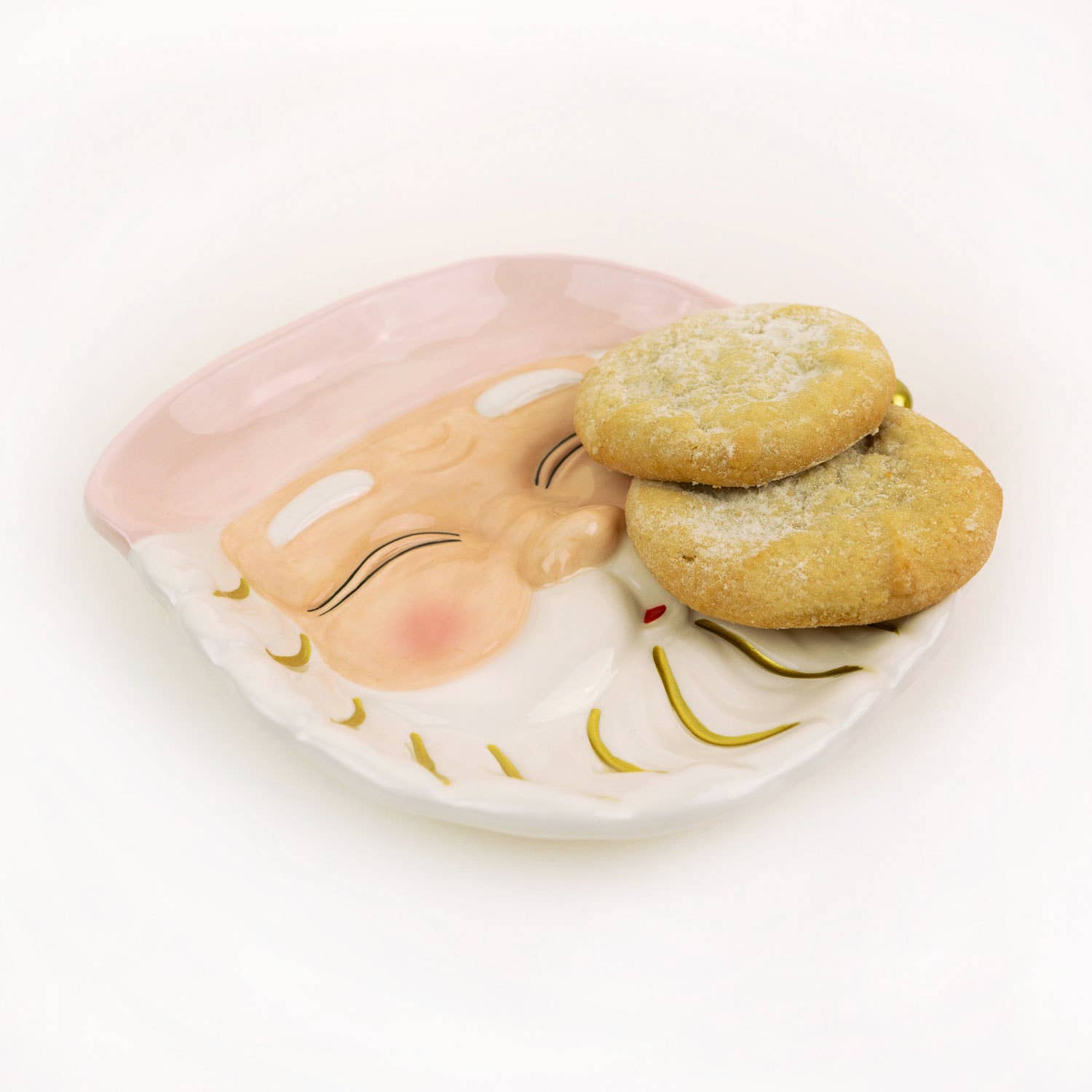 Pink Santa Plate