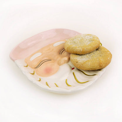Pink Santa Plate