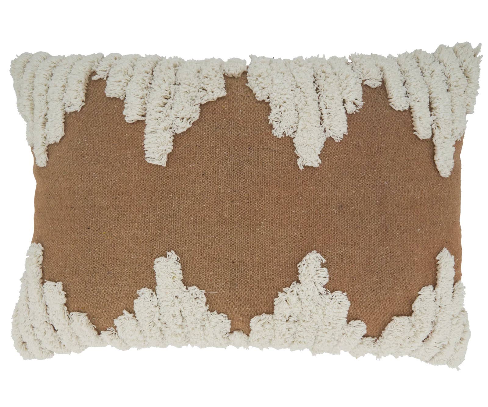 Tufted Cotton Modern Throw Pillow 13x20