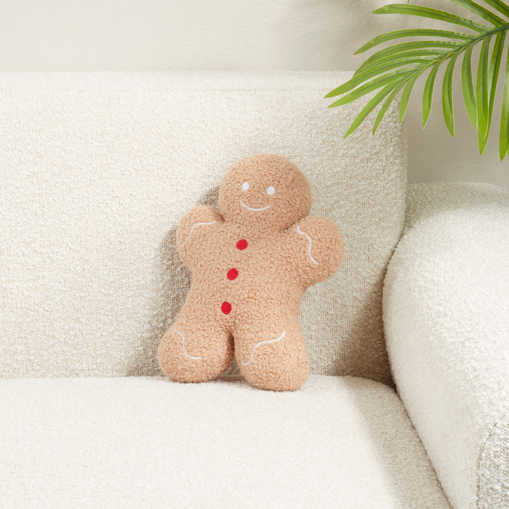 Gingerbread Man Throw Pillow - 9x12