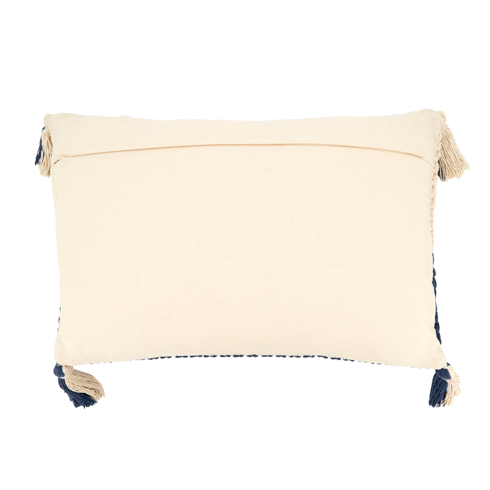 Zig Zag Cotton Knit Throw Pillow 16x24