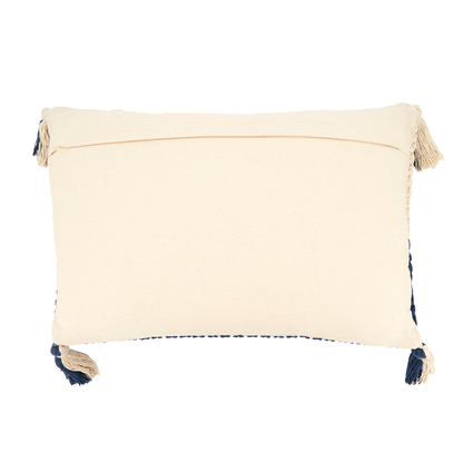 Zig Zag Cotton Knit Throw Pillow 16x24