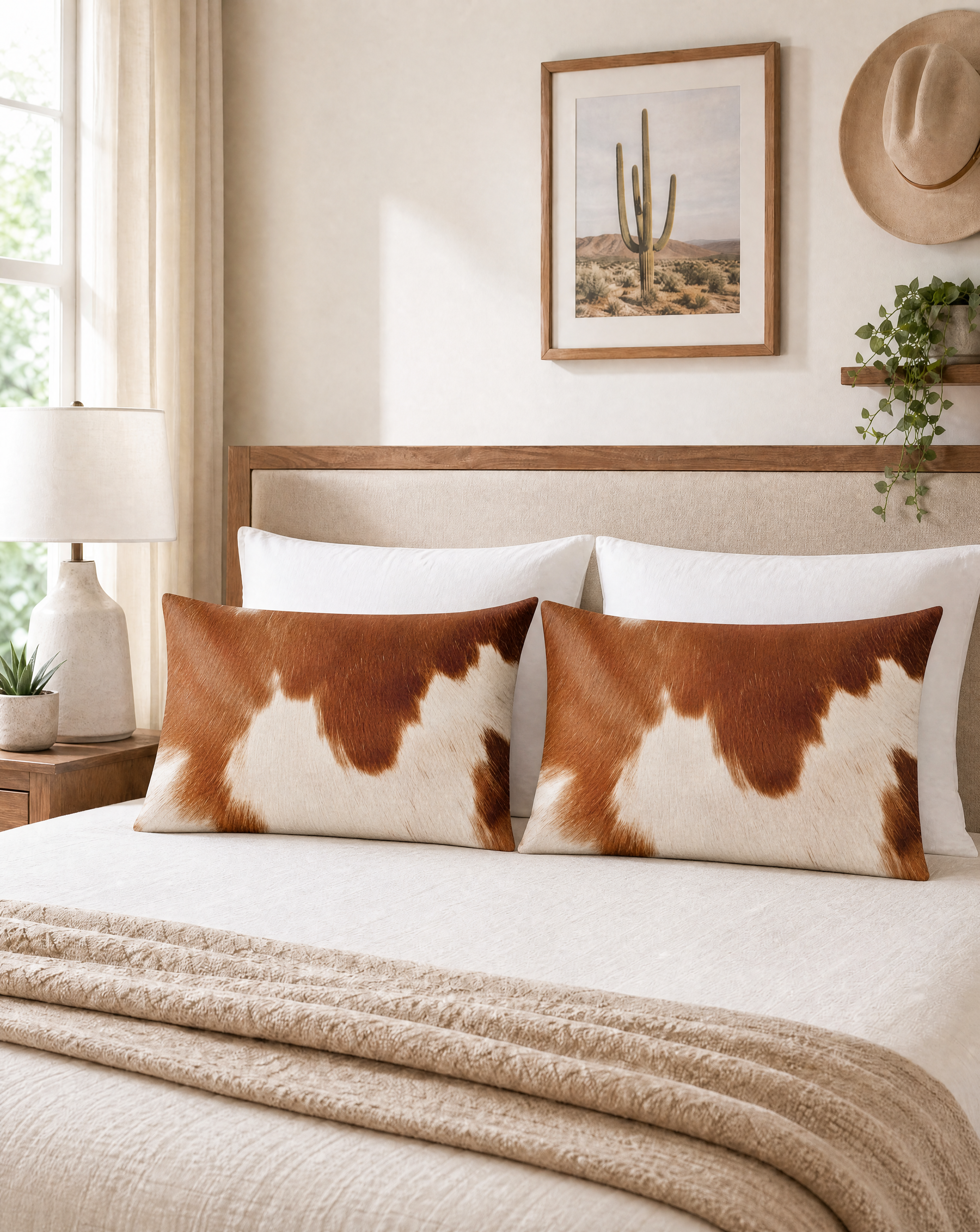 Cowhide Print Pillowcase 30x20