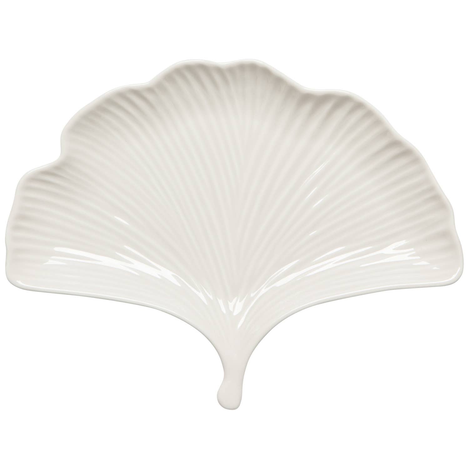 Ginkgo Fan Shape Plate