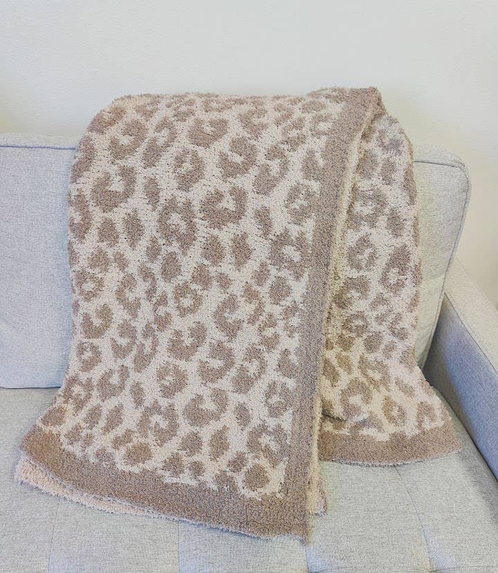Leopard Ultra Soft Throw Blanket 50x60