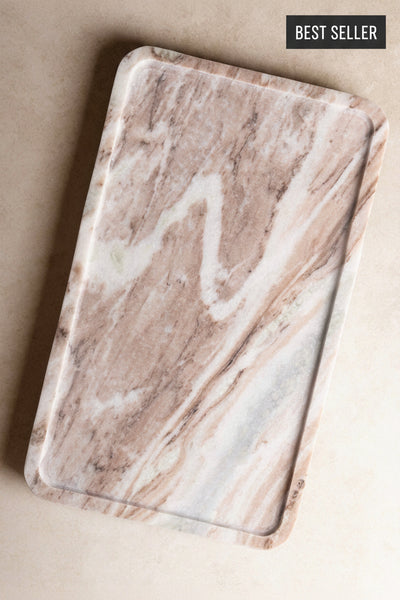 XL Natural Marble Tray