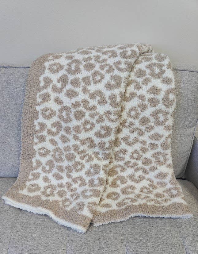 Leopard Ultra Soft Throw Blanket 50x60