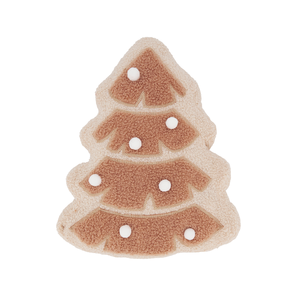 Natural Ivory Christmas Tree Throw Pillow 13x15