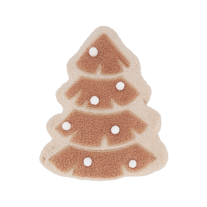 Natural Ivory Christmas Tree Throw Pillow 13x15