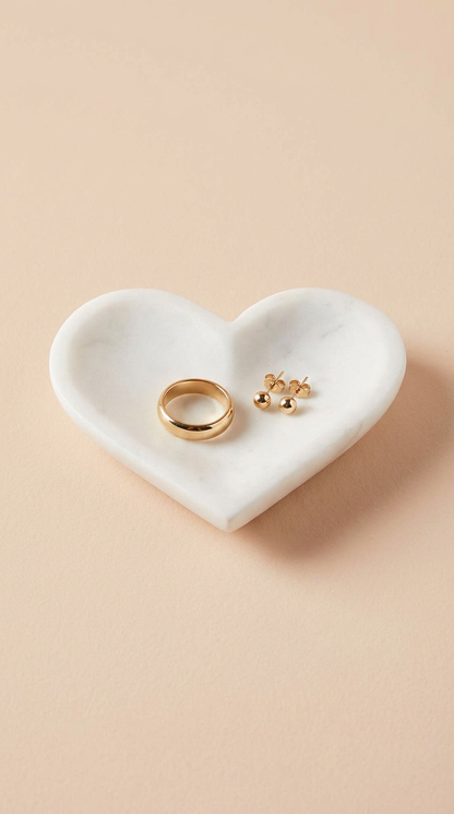 Heart Marble Dish